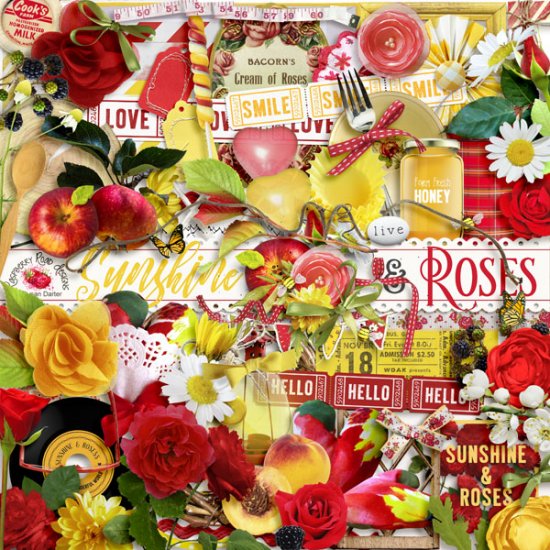 Sunshine And Roses Element Set - Click Image to Close