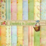 Baskets And Bunnies Paper Set