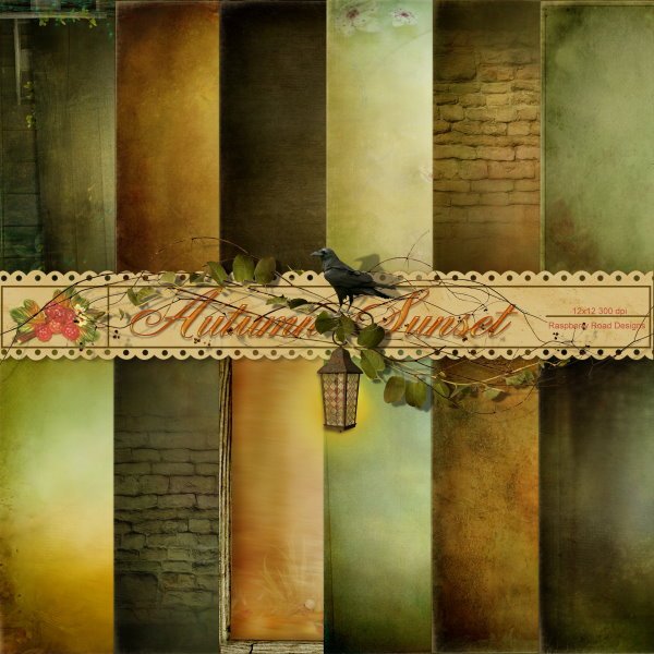 Autumn Sunset Paper Set