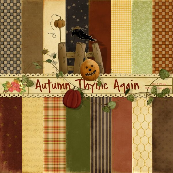 Autumn Thyme Again Paper Set