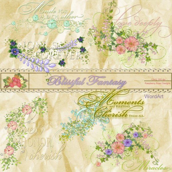 Blissful Fantasy WordArt
