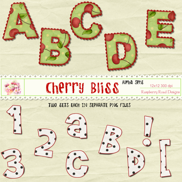 Cherry Bliss Alpha Sets