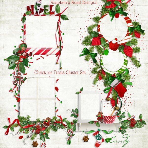 Christmas Treats Cluster Set