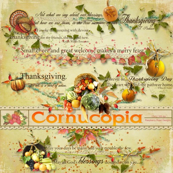 Cornucopia WordArt