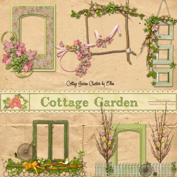 Cottage Garden Cluster Set2
