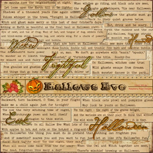 Hallows Eve WordArt