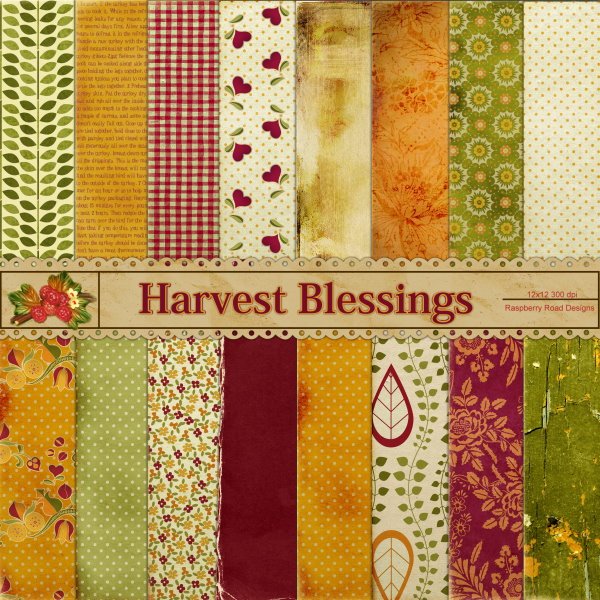 Harvest Blessings Paper Set