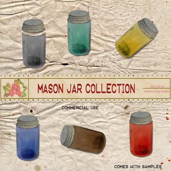 Mason Jar Commercial Use Collection