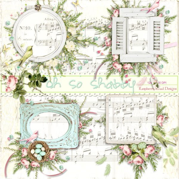 Oh So Shabby Cluster Set