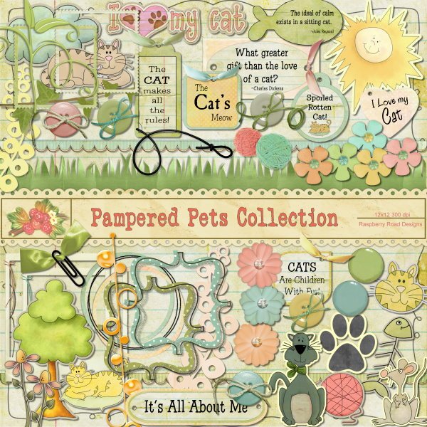 Pampered Pets Cat Elements