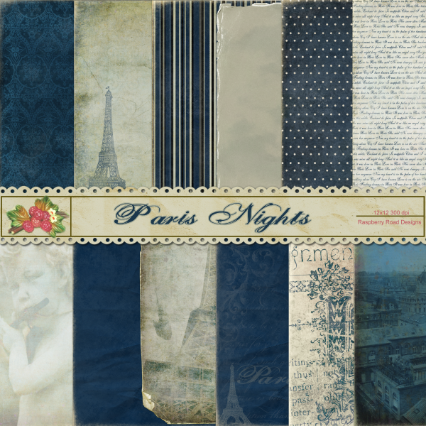 Paris Nights Paper Set