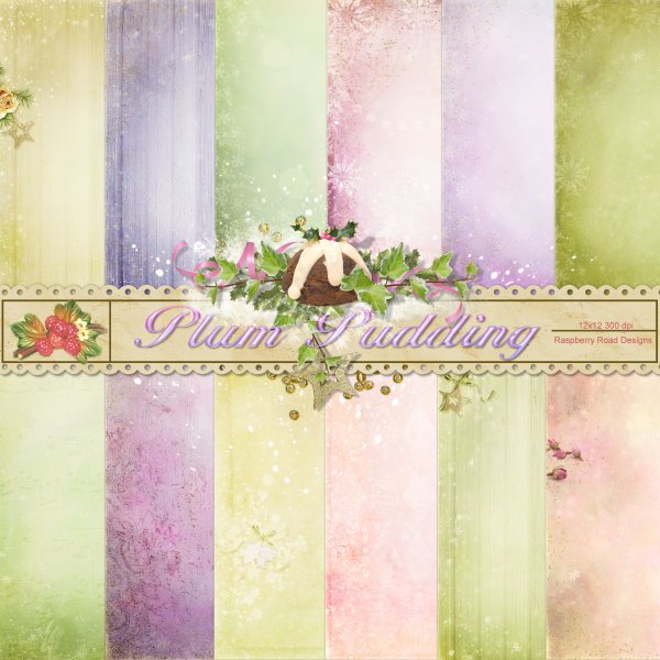 Plum Pudding Paper Set