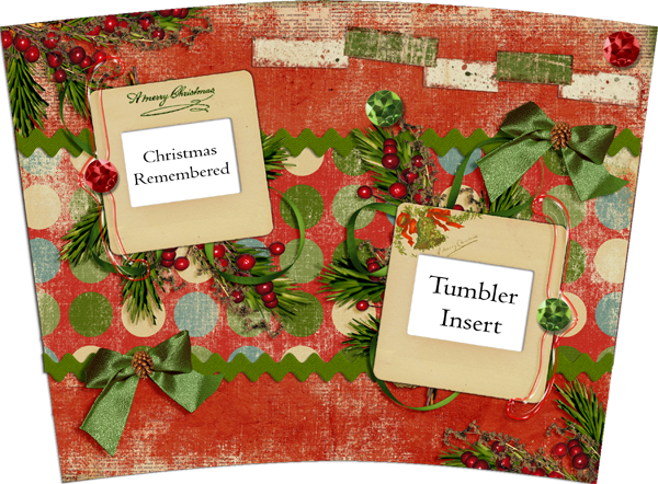 Christmas Remembered Tumber Insert