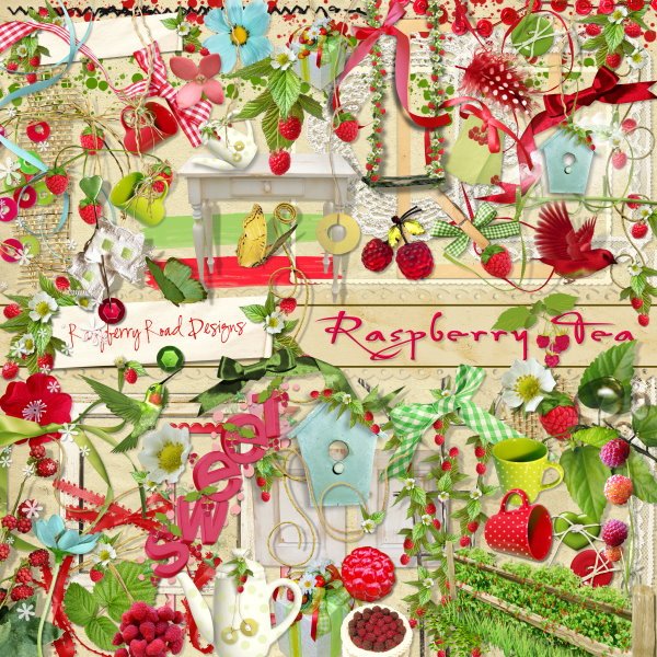 Raspberry Tea Elements
