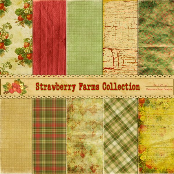 Strawberry Farm Paper Pack 1