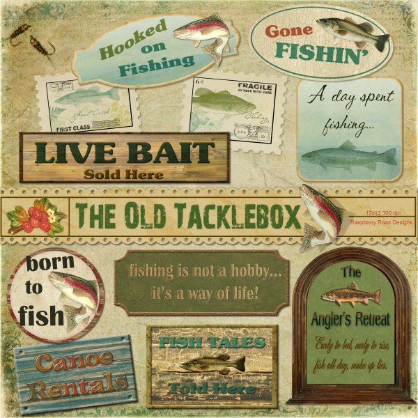 The Old Tackle Box Tags