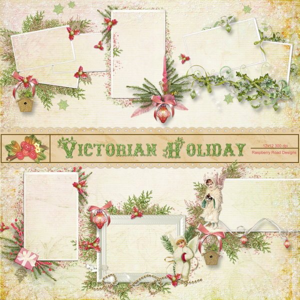 Victorian Holiday Cluster Set