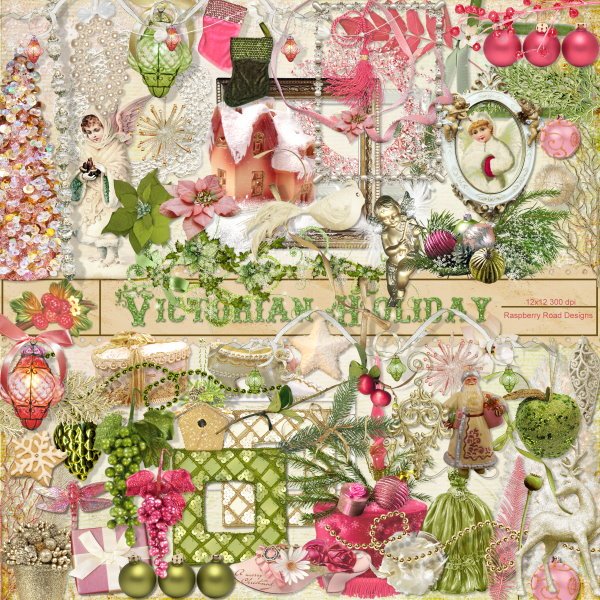 Victorian Holiday Element Set