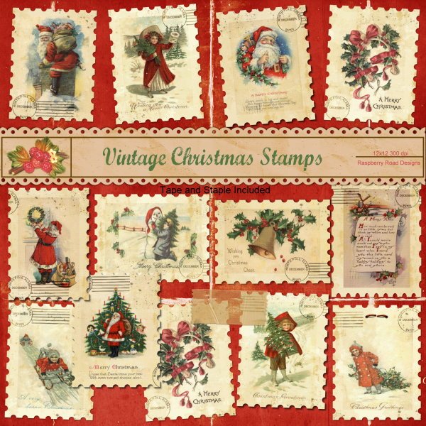 Vintage Christmas Stamps