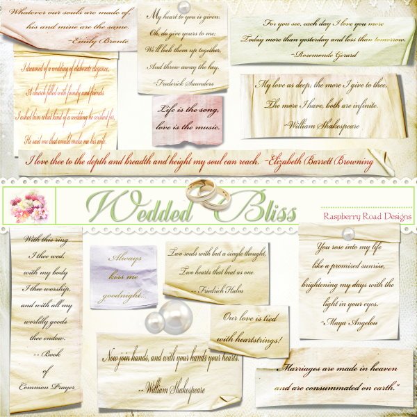 Wedded Bliss Labels