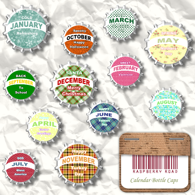 Calendar Bottle Caps