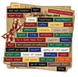 Scout Punch Labels