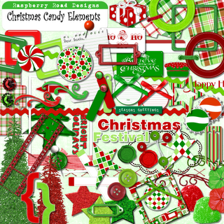 Christmas Candy Elements